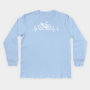 Bicycle Heartbeat,Cyclist Biker Heartbeat Biking ,cycling lovers Kids Long Sleeve T-Shirt